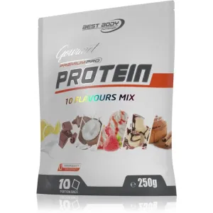 Best Body Nutrition Gourmet Premium Pro Protein Mix Beutel Protein Mix Geschmack 10 Flavours MIx 10x25 g