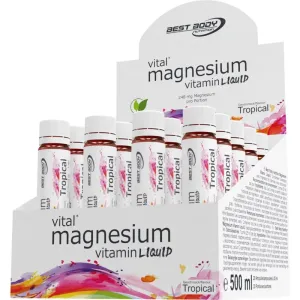 Best Body Nutrition Magnesium Vitamin Ampoules Ampulle mit hohem Magnesiumanteil Tropical 20x25 ml