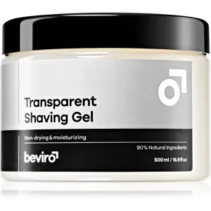 Beviro Transparent Shaving Gel Rasiergel für Herren 500 ml