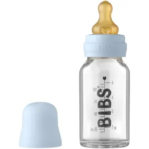 BIBS Baby Glass Bottle 110 ml Babyflasche Baby Blue 110 ml