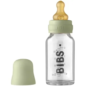 BIBS Baby Glass Bottle 110 ml Babyflasche Sage 110 ml