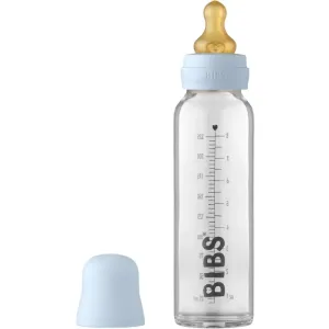 BIBS Baby Glass Bottle 225 ml Babyflasche Baby Blue 225 ml
