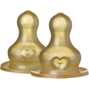 BIBS Baby Glass Bottle Latex Nipple Trinksauger Medium Flow 2 St