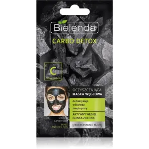 Bielenda Carbo Detox Active Carbon reinigende Maske mit Aktivkohle für fettige und Mischhaut 8 g