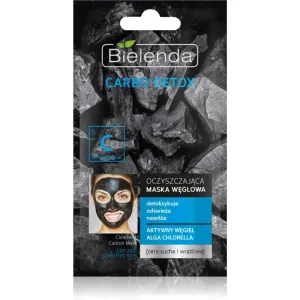 Bielenda Carbo Detox Active Carbon reinigende Maske mit Aktivkohle für trockene bis empfindliche Haut 8 g
