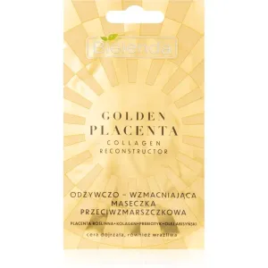 Bielenda Golden Placenta Collagen Reconstructor Crememaske zur Reduzierung von Alterserscheinungen 8 g
