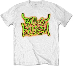Billie Eilish T-Shirt Graffiti Unisex White XL