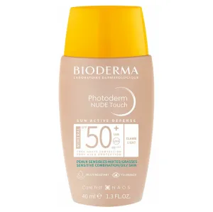Bioderma Photoderm Nude Touch Getöntes Schutzfluid für gemischte bis fettige Haut SPF 50+ Farbton Light Colour 40 ml