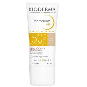 Bioderma Photoderm AR tönende Schutzcreme für sehr empfindliche Haut mit einer Neigung zu Rötungen SPF 50+ Farbton Natural 30 ml