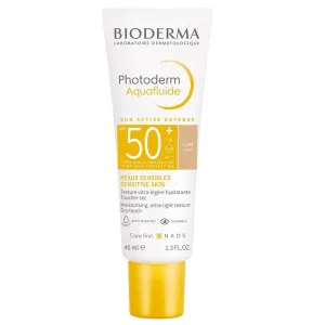 Bioderma Photoderm Aquafluid schützendes getöntes Gesichtsfluid SPF 50+ Farbton Light 40 ml
