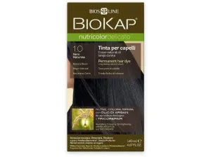 Biokap NUTRICOLOR DELICATO -Haarfarbe - 1.00 Schwarz natur 140 ml