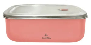 Bioloco Snackbox aus Edelstahl 425 g růžový
