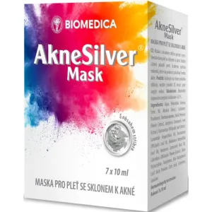 Biomedica AkneSilver Mask Reinigungsmaske für problematische Haut, Akne 7x10 ml