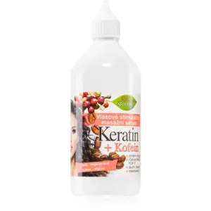 Bione Cosmetics Keratin + Kofein Serum für das Wachstum der Haare und die Stärkung von den Wurzeln heraus 215 ml