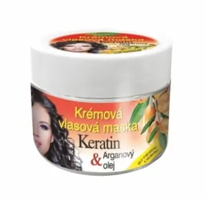 Bione Cosmetics Cremige Maske für das Haar Keratin + Arganöl 260 ml