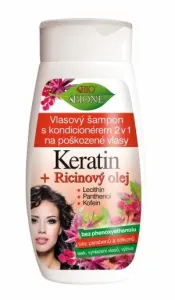 Bione Cosmetics Shampoo mit Spülung 2 in 1 für strapaziertes Haar 260 ml