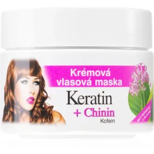 Bione Cosmetics Cremige Maske für das Haar Keratin + Chinin 260 ml