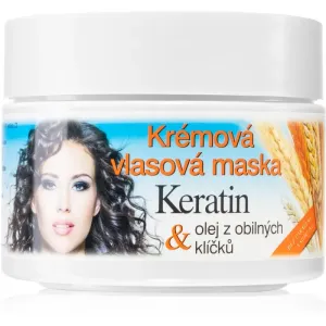 Bione Cosmetics Keratin + Grain Creme-Maske für alle Haartypen 260 ml