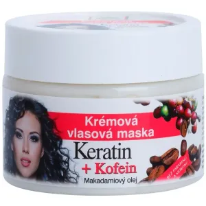 Bione Cosmetics Keratin + Kofein Creme-Maske für das Haar 260 ml