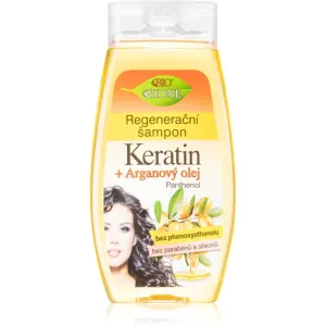 Bione Cosmetics Keratin + Argan Regenierendes Shampoo für glänzendes und geschmeidiges Haar 260 ml