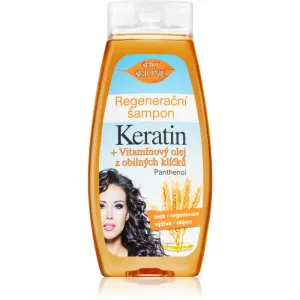 Bione Cosmetics Keratin + Grain Regenierendes Shampoo für alle Haartypen 400 ml
