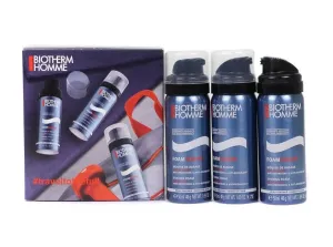 Biotherm Geschenkset Rasierschaum für empfindliche Haut Shave Power Trio Set 3 x 50 ml