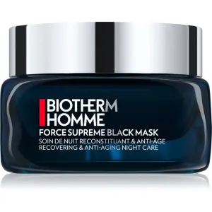 Biotherm Homme Force Supreme Nachtmaske zur Erholung der Haut schwarz für Herren 50 ml