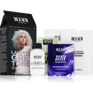 Bleach London Toner Kit Haartönung für blonde Haare Farbton Lavender Grey 1 St