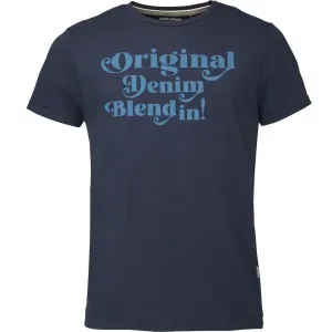 BLEND REGULAR FIT Herren T-Shirt, dunkelblau, größe M