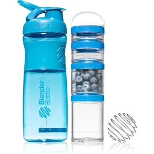 Blender Bottle Sport Mixer® GoStak Geschenkset Blue (für Sportler) Farbe