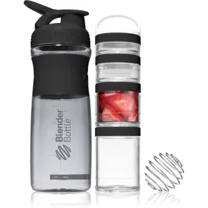Blender Bottle Sport Mixer® GoStak Geschenkset für Sportler Farbe Black 820 ml