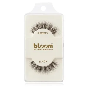 Bloom Natural künstliche Wimpern aus Naturhaar (Wispy, Black) 1 cm