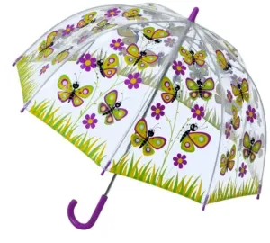 Blooming Brollies Kinder transparent Holovaty Regenschirm Butterfly Regenschirm SBUBY