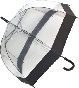Blooming Brollies Transparenter transparenter Damen- Clear Dome Regenschirm mit EDSCD B