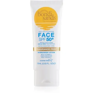 Bondi Sands SPF 50+ Face Fragrance Free parfümfreie Sonnencreme für das Gesicht SPF 50+ 75 ml
