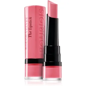 Bourjois Rouge Velvet The Lipstick 03 Hyppink Chic langanhaltender Lippenstift für einen matten Effekt 2,4 g