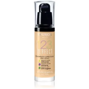 Bourjois 123 Perfect Foundation 53 Light Biege Flüssiges Make Up für Unregelmäßigkeiten der Haut 30 ml