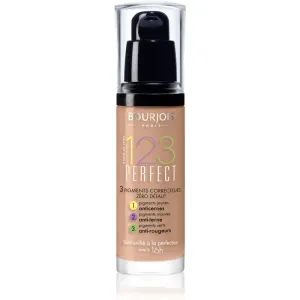 Bourjois 123 Perfect Foundation Flüssiges Make Up für Unregelmäßigkeiten der Haut 57 Light Tan 30 ml