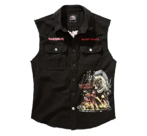 Brandit Iron Maiden Vintage ärmelloses NOTB Shirt, schwarz