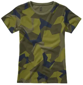 Brandit Damen-T-Shirt, schwedisch camo M90