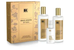 Brazil Keratin Set Gold Geschenkset(für unnachgiebige und strapaziertes Haar)