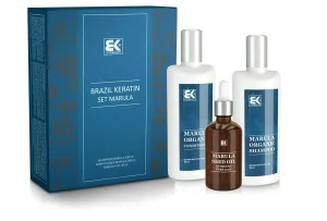 Brazil Keratin Geschenkset Marula mit natürlichem exotischem Öl für Schönheit und Frische für das Haar und Körper