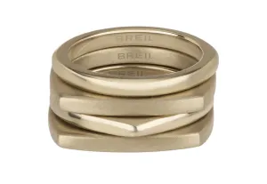 BREIL Modernes Set aus vergoldeten Ringen New Tetra TJ302 54 mm