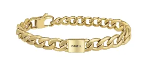 BREIL Stilvolles vergoldetes Armband für Männer Logomania TJ3069