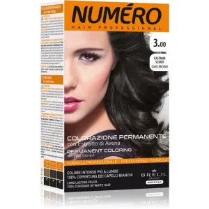 Brelil Numéro Permanent Coloring Haarfarbe Farbton 3.00 Dark Brown 125 ml