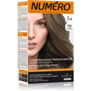 Brelil Numéro Permanent Coloring Haarfarbe Farbton 7.10 Ash Blonde 125 ml