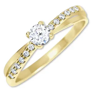 Brilio Ein bezaubernder Ring mit Kristallen aus Gold 229 001 00810 53 mm