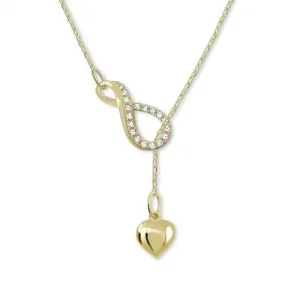 Brilio Gold Original Halskette Infinity mit Herz 279 001 00097 00