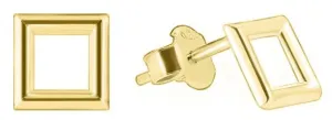 Brilio Goldene quadratische Ohrringe GOLD003_AU_Y