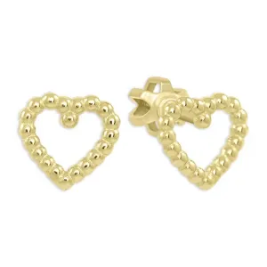 Brilio Romantische goldene Ohrringe Herz 231 001 00684 0000000